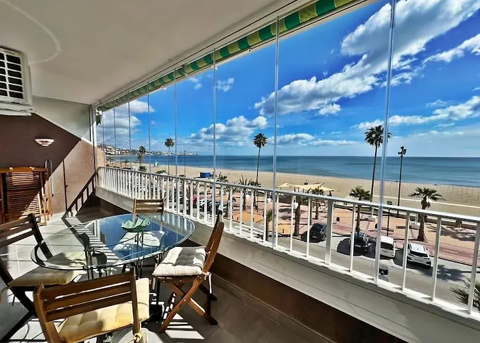 Primera Linea De Playa Frontal Con Vistas Al Mar Daire *